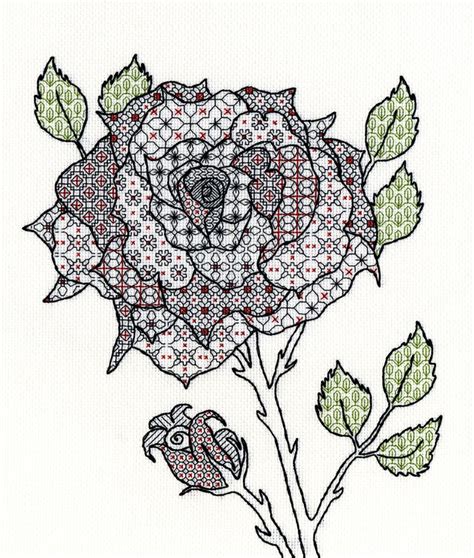 blackwork rose|blackwork embroidery techniques.